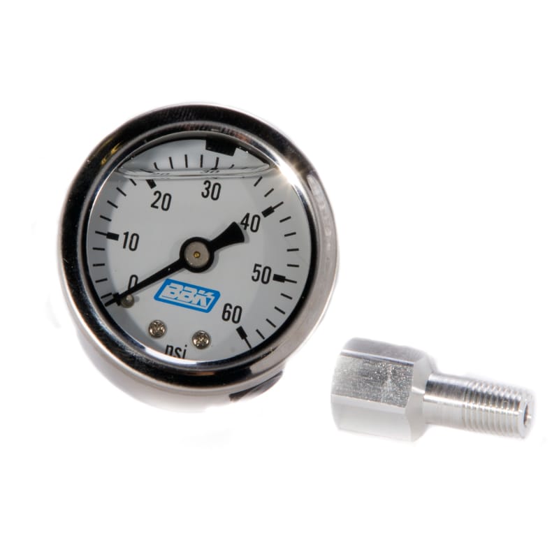 BBK — MUSTANG 5.0 FUEL EFI PRESSURE GAUGE AND ADAPTER 0-60 PSI
Fuel Pressure Gauge Kit