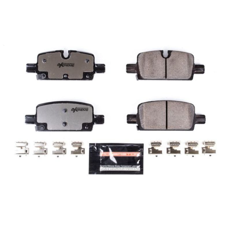 PowerStop — PowerStop - Z36 Truck and SUV Carbon-Fiber Ceramic Brake Pads with Hardware Kit
