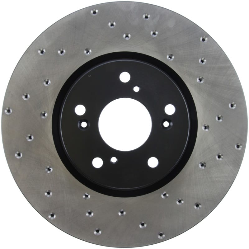 Stoptech — StopTech Sport Cross Drilled Brake Rotor; Front Left