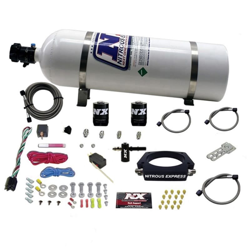 Nitrous Express — LT2 C8 NITROUS PLATE SYSTEM (50-300HP) W/ 15LB BOTTLE
Nitrous Oxide Injection System Kit