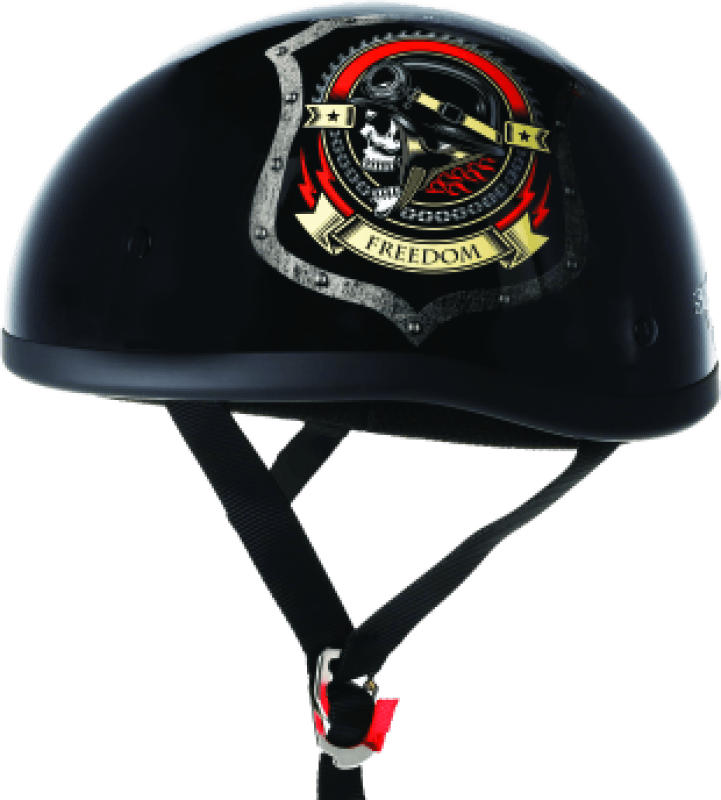 Bikers Choice — Original Freedom Helmet, Black, 2XL