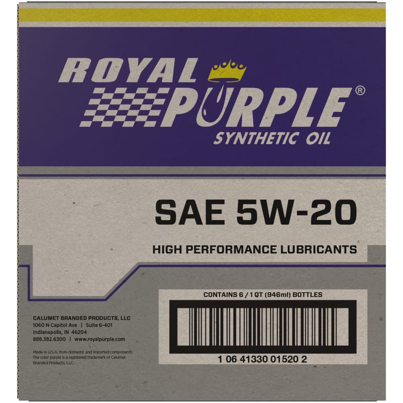 Royal Purple — Royal Purple SAE 5W-20 High Performance Synthetic Motor Oil