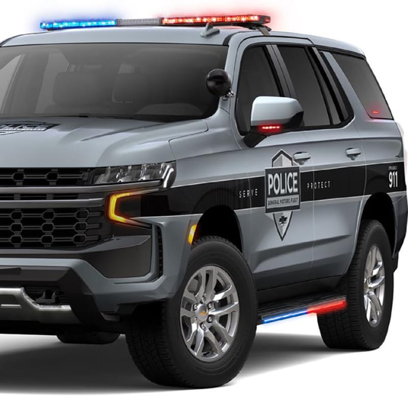 Putco — Putco 15-23 Chevrolet Tahoe Blade Rocker Kits Sideliners - Red & White w/ Override