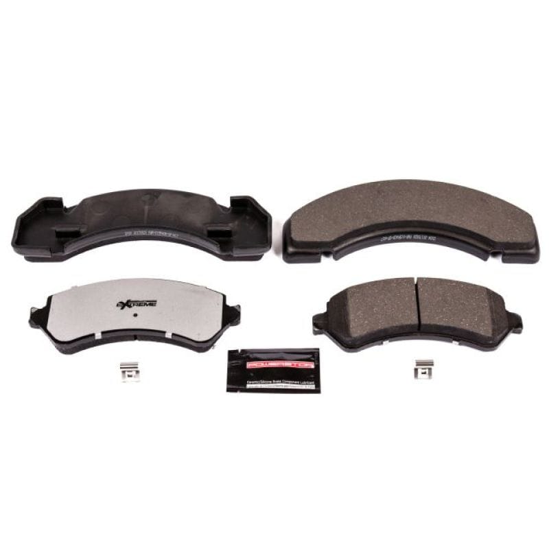 PowerStop — PowerStop - Z36 Truck and SUV Carbon-Fiber Ceramic Brake Pads with Hardware Kit