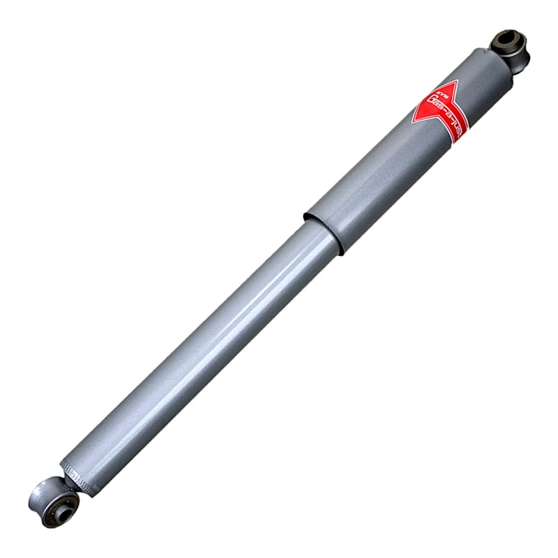 KYB — The KYB Gas-a-just monotube shock absorber has additional performance advantages over the traditional twin-tube design: It can instantly, automatically adjust to your performance needs and never experiences fade due to aeration. The KYB Gas-a-just has two separate working chambers: An air-free hydraulic piston and valve area for responsiveness and control, and a second high-pressure nitrogen gas area with a floating piston that provides a comfortable ride during normal driving and adds instant p
High Pressure Monotube Gas Shock