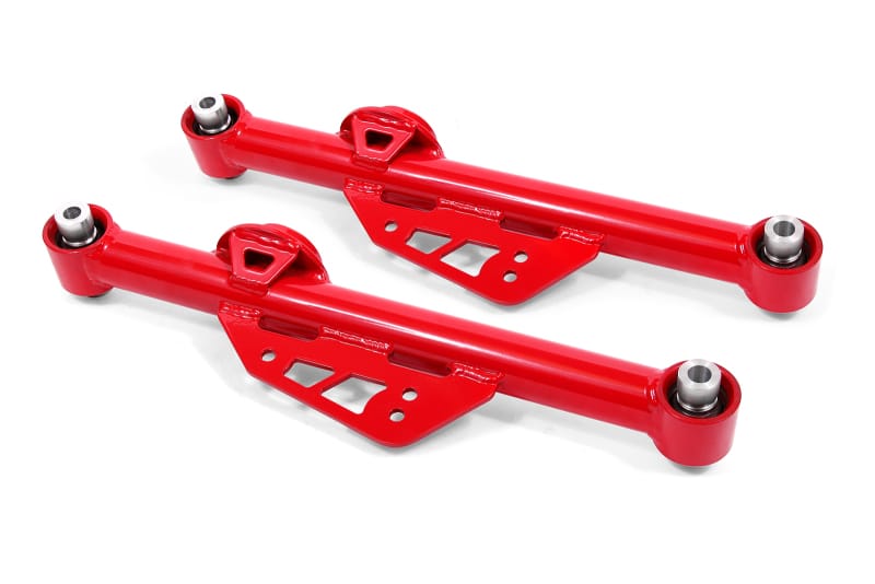 BMR Suspension — BMR 99-04 Mustang Non-Adj. Lower Control Arms w/ Spherical Bearings - Red