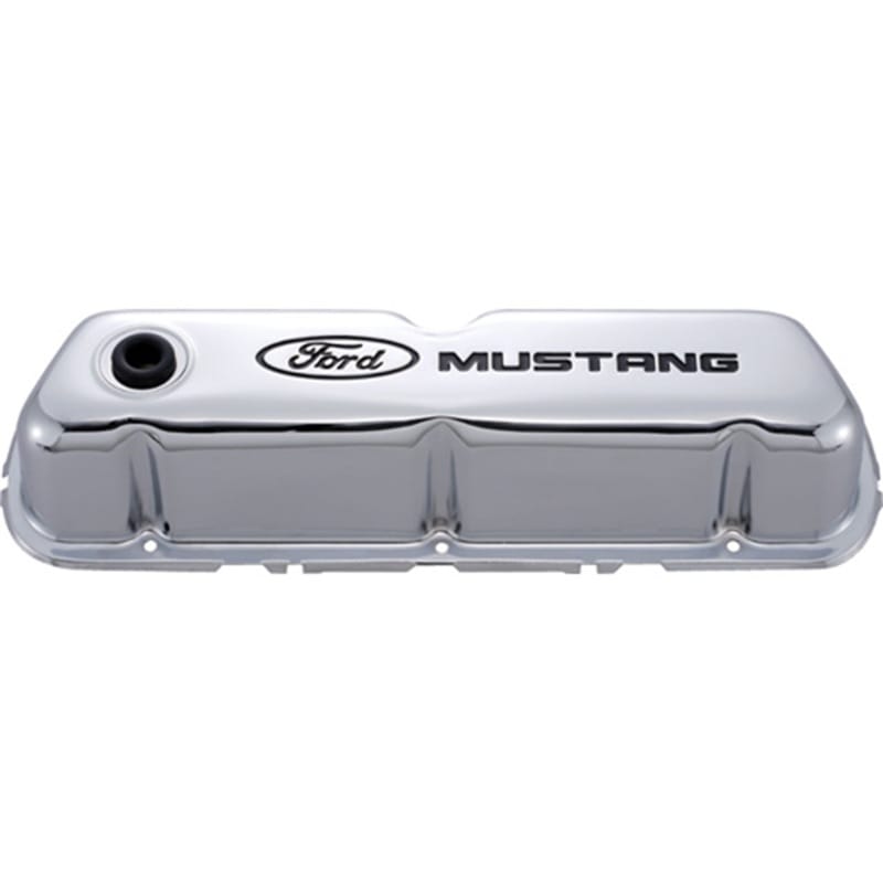 Ford Racing — Ford Mustang Logo Stamped Steel Chrome Valve Covers
Valve Cover