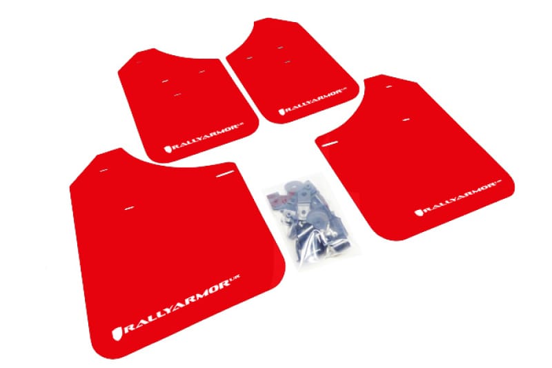 Rally Armor — Red Mud Flap/White Logo