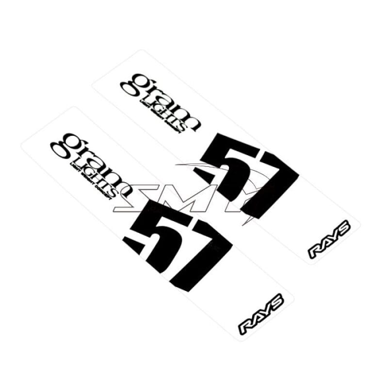 Gram Lights — Gram Lights 57DR/57CR Spoke Sticker White (2 PCS)