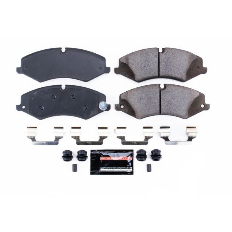 PowerStop — PowerStop - Z23 Daily Driver Carbon-Fiber Ceramic Brake Pads with Hardware Kit