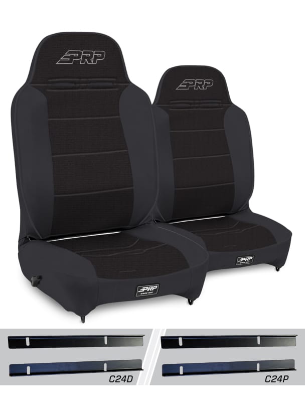 PRP Seats — Enduro High Back Reclining Suspension Seats Kit for 03-06 Jeep Wrangler TJ (Pair