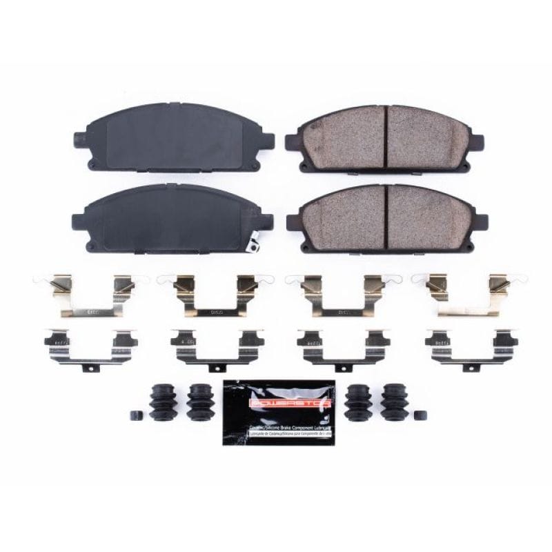 PowerStop — PowerStop - Z23 Daily Driver Carbon-Fiber Ceramic Brake Pads with Hardware Kit
