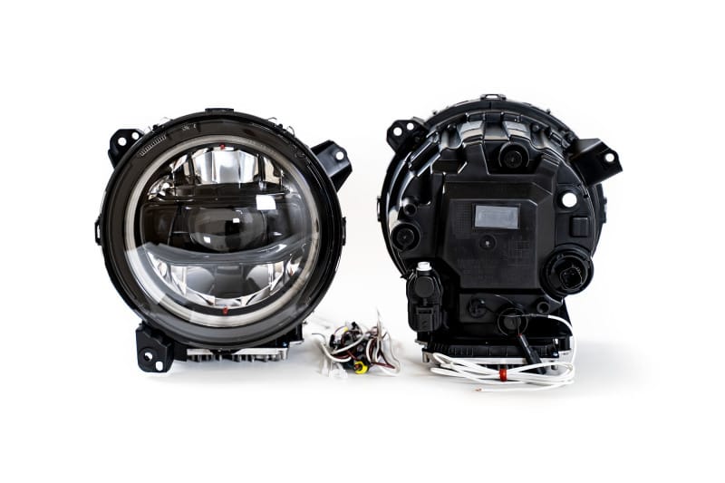 DV8 Offroad — 2018-22 Jeep JL & 2020-22 Jeep JT LED Headlights; Black