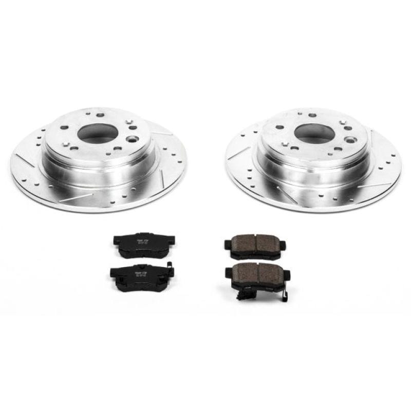 PowerStop — Z23 Daily Driver Carbon-Fiber Ceramic Brake Pad and Drilled & Slotted Rotor Kit