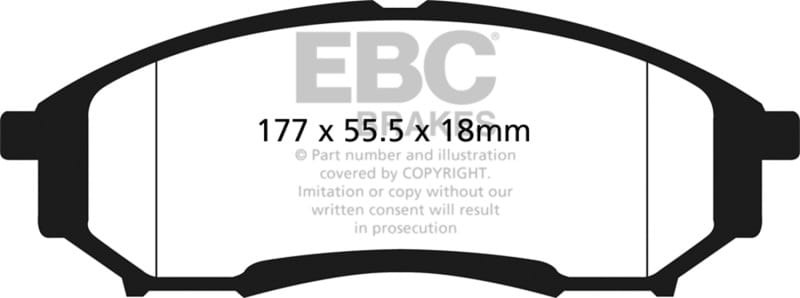 EBC — EBC 05-07 Ford F250 (inc Super Duty) 5.4 (2WD) Ultimax2 Rear Brake Pads
Disc Brake Pad