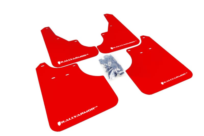 Rally Armor — Red Mud Flap/White Logo