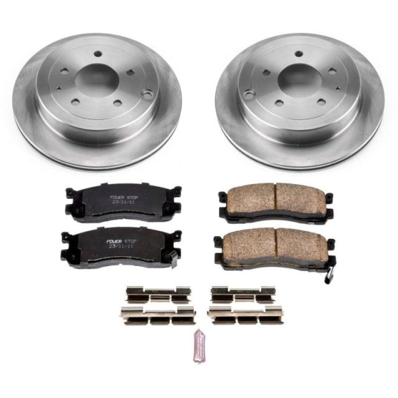 PowerStop — OE Stock Replacement Low-Dust Ceramic Brake Pad and Rotor Kit