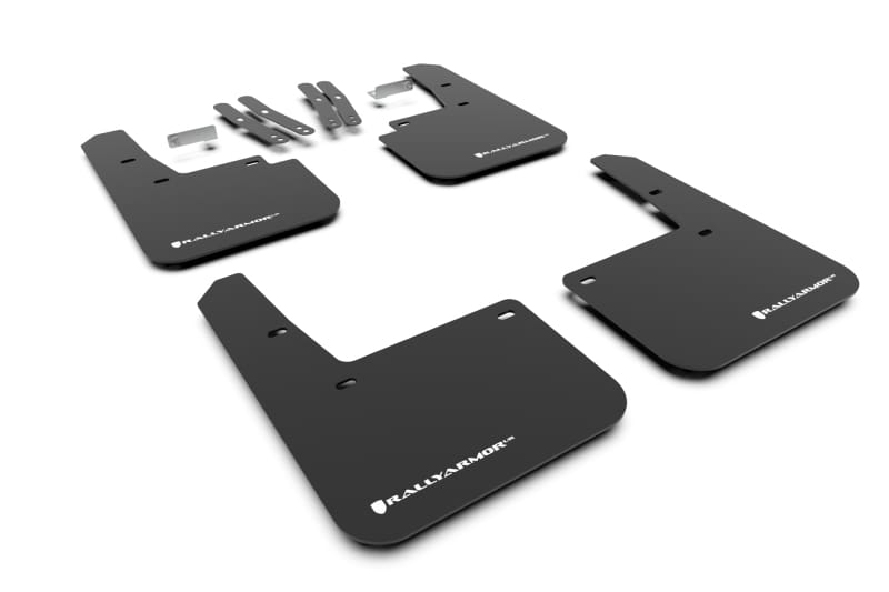 Rally Armor — Black Mud Flap/White Logo