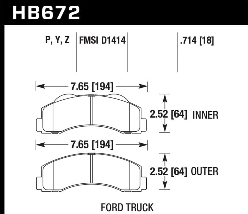 Hawk Performance — SuperDuty Disc Brake Pad