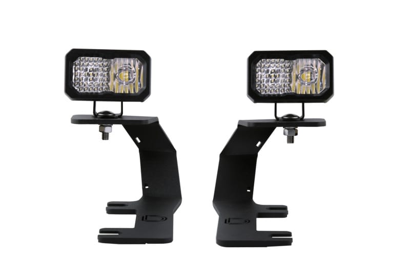 Diode Dynamics — Allows you to mount two Stage Series 2in LED Pods above the hood.
Allows you to mount two C2 2.0in LED Pods above the hood.
