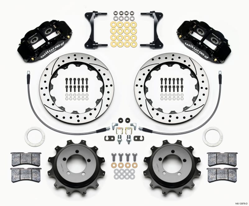 Wilwood — KIT,REAR,SUBARU WRX 99-05/ IMPREZA 99-07 FNSL4R,12.88x.81,REAR MT,DRILLED,W/LINE