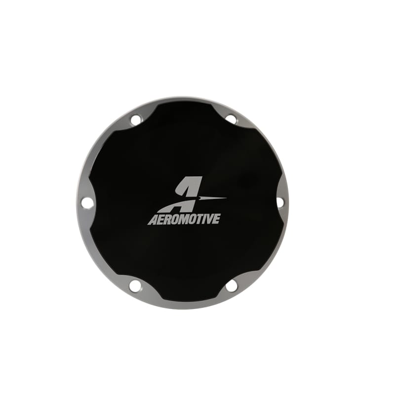 Aeromotive — Fillcap, Screw-on, 3-inch, Flanged, 6-Bolt, Black