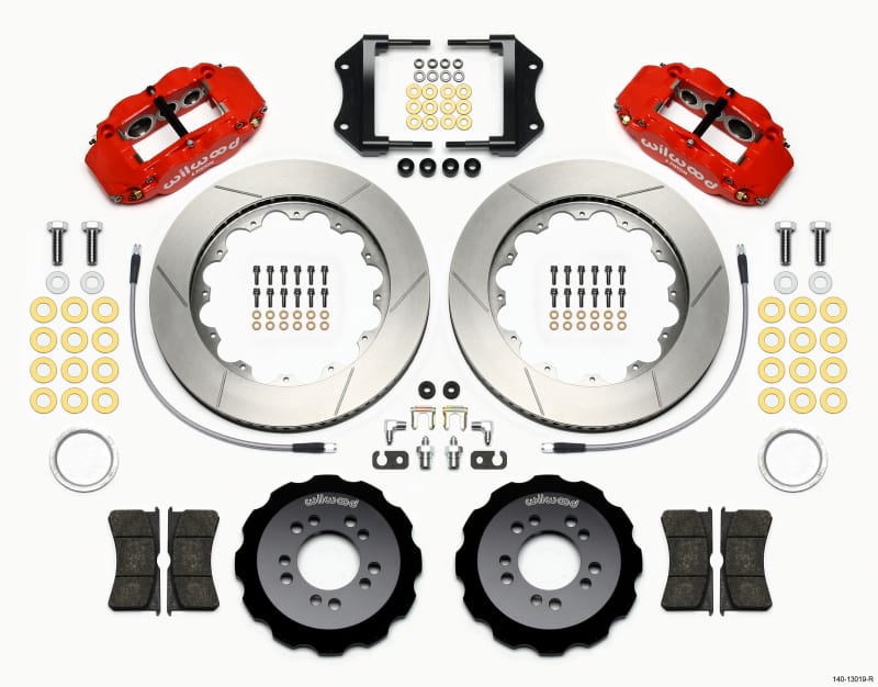 Wilwood — KIT,FRONT,FORD FOCUS 2013,FNSL6R,14.00x 1.10,FRONT MT,GT,RED,W/LINES