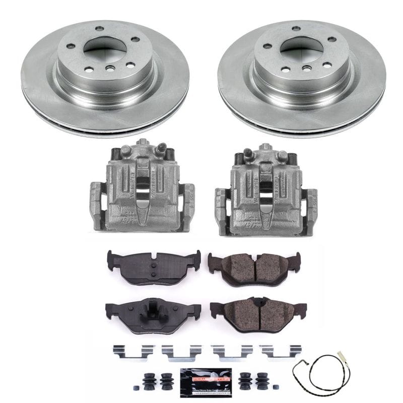 PowerStop — OE Stock Replacement Low-Dust Ceramic Brake Pad, Rotor and Caliper Kit