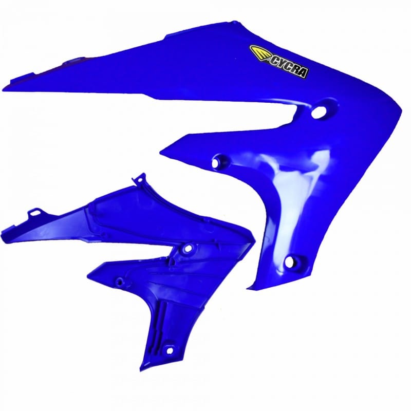 Cycra — Cycra 20+ Yamaha WR250F Powerflow Radiator Shrouds - OEM Blue