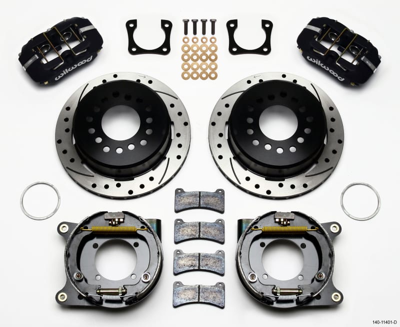 Wilwood — KIT,REAR,DISC/DRUM,12 BOLT SPECIAL,2.75/ 2.81 OFF,1PC 11.00,SRP,BLACK POWDER COA