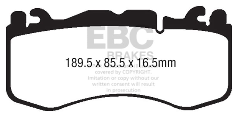 EBC — EBC 12+ Aston Martin Vantage 4.7 Yellowstuff Front Brake Pads
Disc Brake Pad