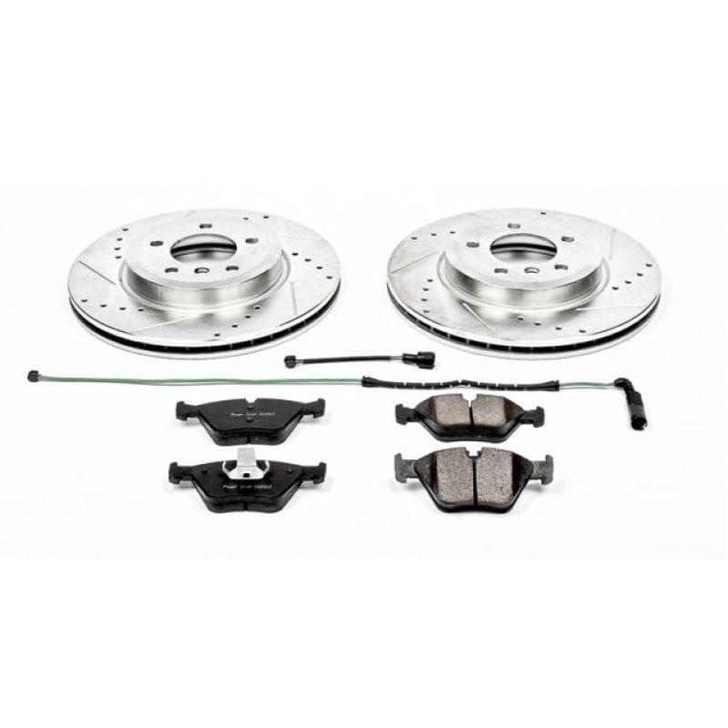 PowerStop — Z23 Daily Driver Carbon-Fiber Ceramic Brake Pad and Drilled & Slotted Rotor Kit