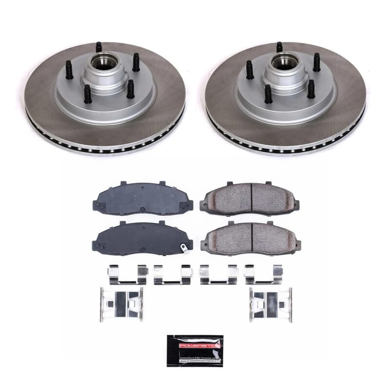 PowerStop — Semi-Coated Rotor and Low-Dust Ceramic Brake Pad Kit