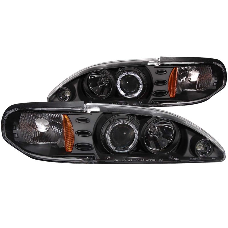 ANZO — ANZO 1994-1998 Ford Mustang Projector Headlights w/ Halo Black 1pc
Head Light Set
HdLtSet
