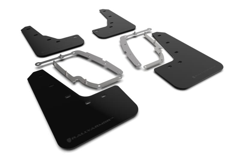 Rally Armor — Black Mud Flap/Metallic Black Logo