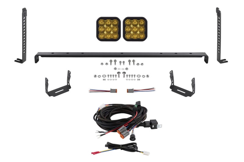 Diode Dynamics — Diode Dynamics 14-23 Toyota 4Runner SS5 Stealth Grille LED 2-Pod Kit - Sport Yellow Driving