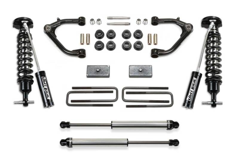 Fabtech — 3" UNIBALL UCA SYS W/ DL 2.5 RESI& 2.25 19-22 GM C/K1500P/U
Uniball UCA Lift System w/Shocks