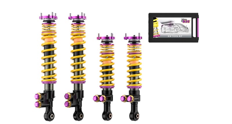 KW — 4 Way Adjustable coilovers with low & high-speed compression & rebound control
KW V5 CLUBSPORT KIT - 3090125080