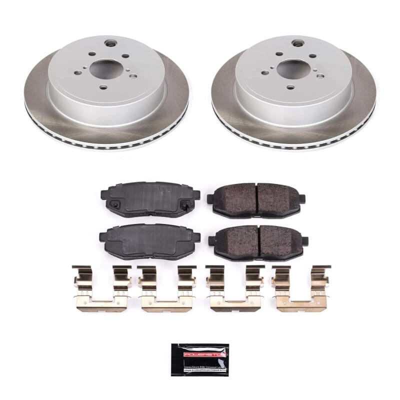 PowerStop — Semi-Coated Rotor and Low-Dust Ceramic Brake Pad Kit