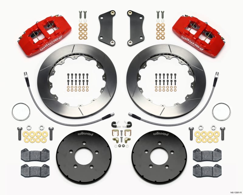 Wilwood — KIT,FRONT,MAZDA 3,05-UP,DP6,12.88x1.10 GT,RED,W/LINES