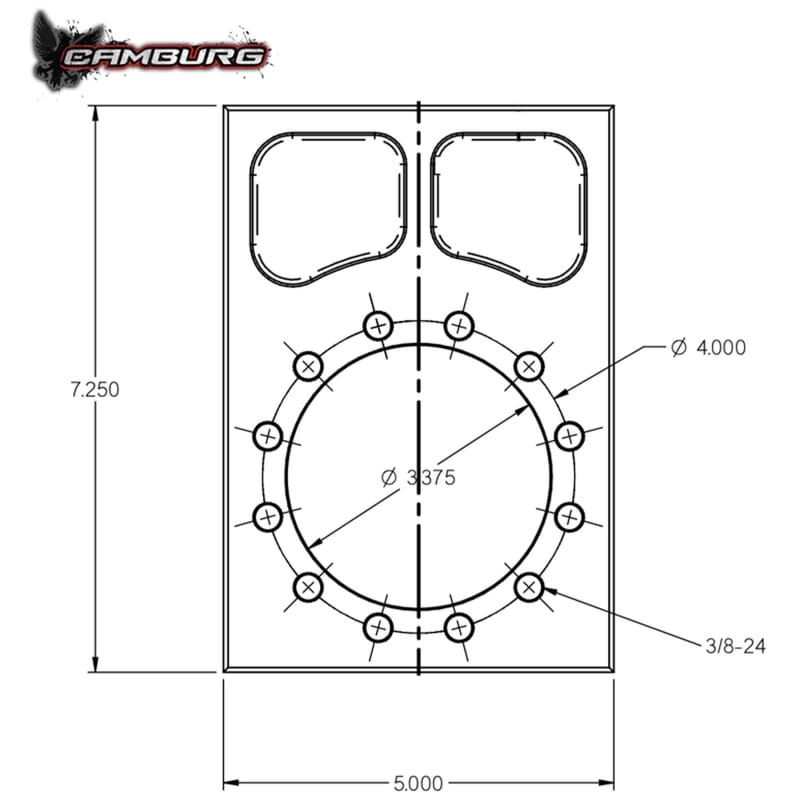 Camburg — 4130 TT Bolt-on Spindle Snout Block