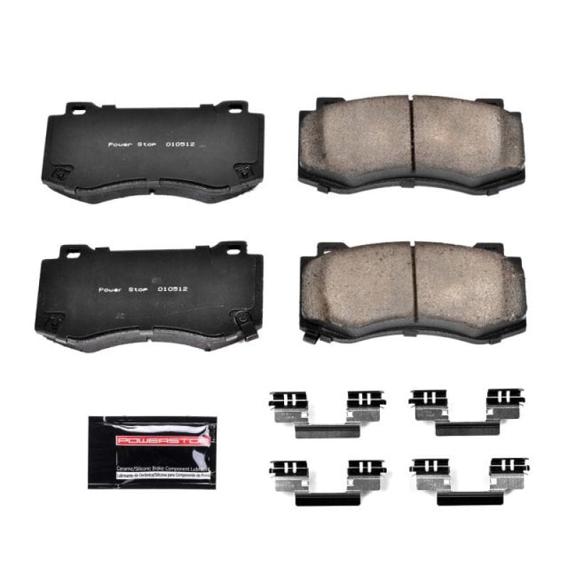 PowerStop — PowerStop - Z23 Daily Driver Carbon-Fiber Ceramic Brake Pads with Hardware Kit