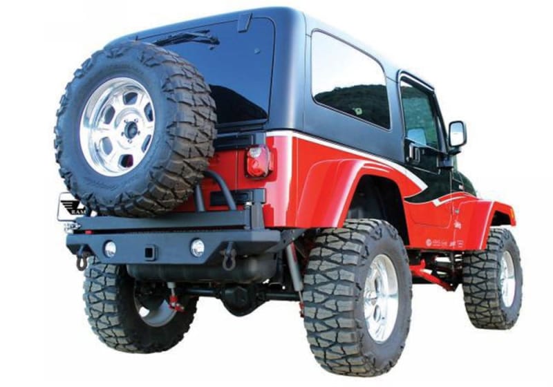 Rampage — Recovery Bumper, Rear with Swing Away tire mount
Rear Recovery Bumper