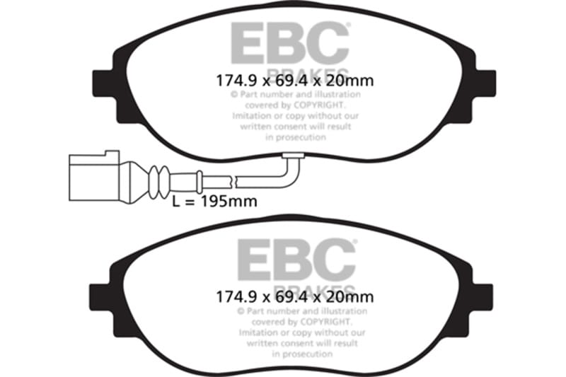 EBC — Redstuff Ceramic Low Dust Brake Pads