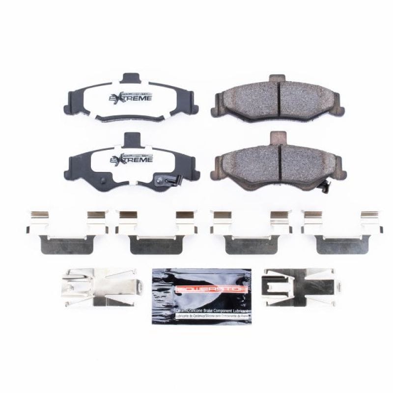 PowerStop — PowerStop - Z26 Performance Carbon-Fiber Ceramic Brake Pads with Hardware Kit