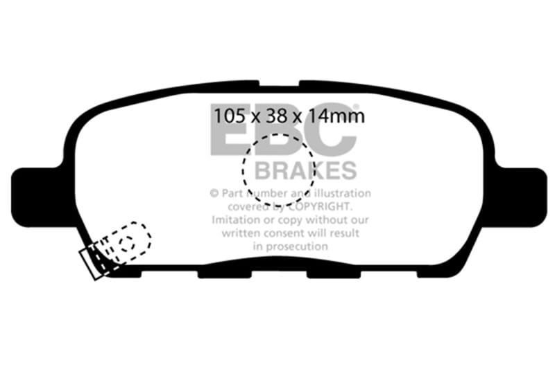 EBC — Redstuff Ceramic Low Dust Brake Pads