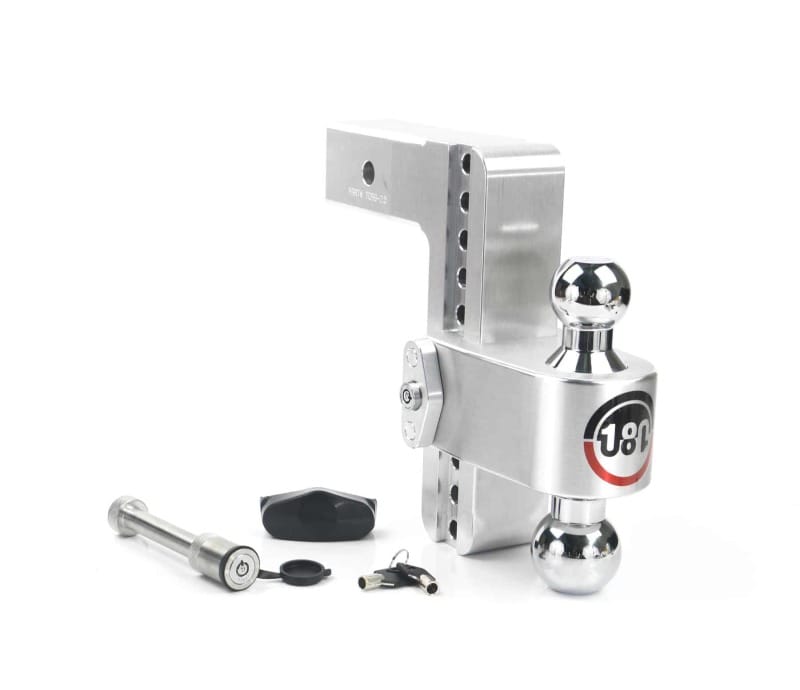 Weigh Safe — Weigh Safe 180 Hitch 8in Drop Hitch & 2.5in Shank (10K/18.5K GTWR) w/WS05 - Aluminum