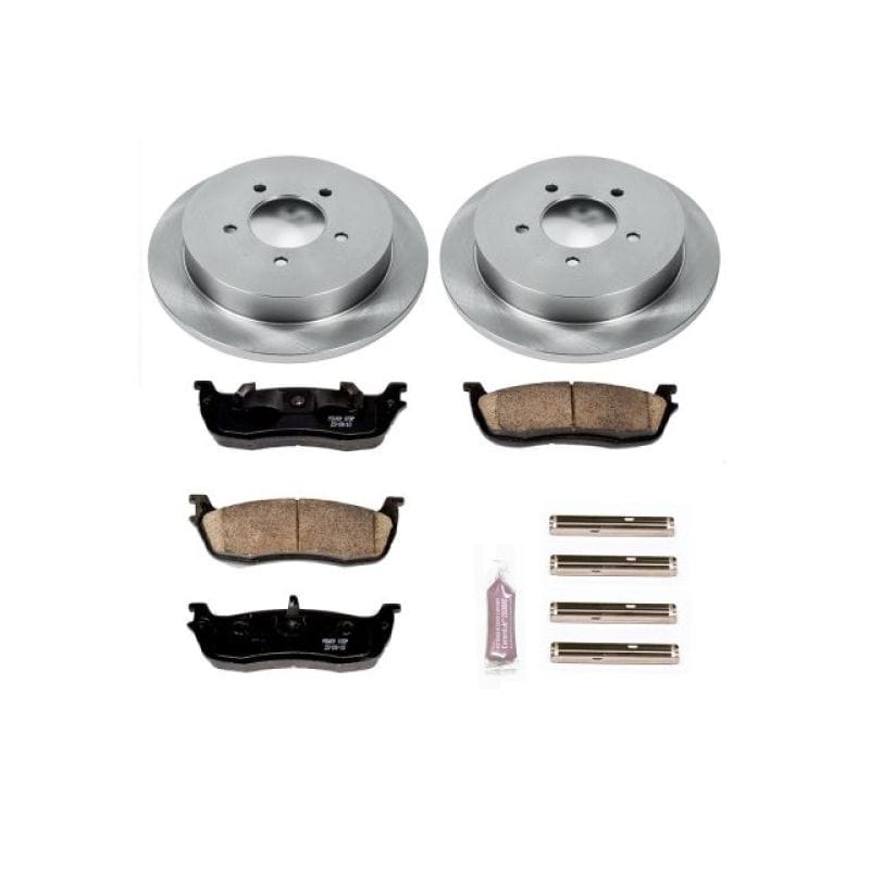 PowerStop — OE Stock Replacement Low-Dust Ceramic Brake Pad and Rotor Kit