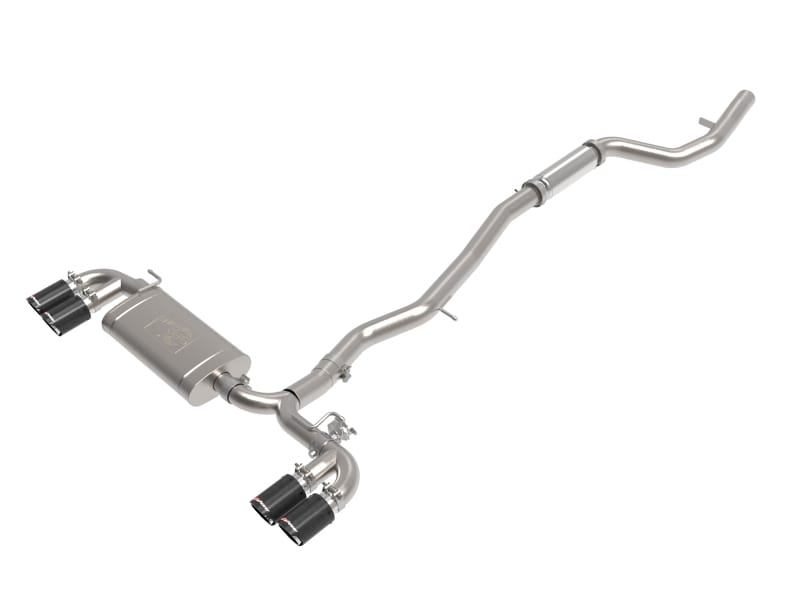 aFe — MACH Force-XP 3 IN to 2-1/2 IN 304 Stainless Steel Cat-Back Exhaust Carbon