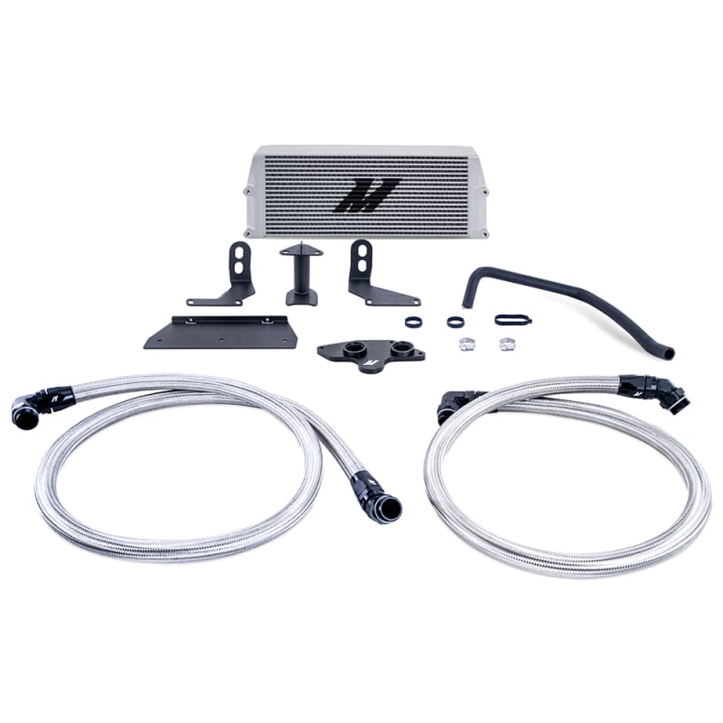 Mishimoto — Oil Cooler Kit, Silver, fits Ford 6.7L Powerstroke 2011-2019